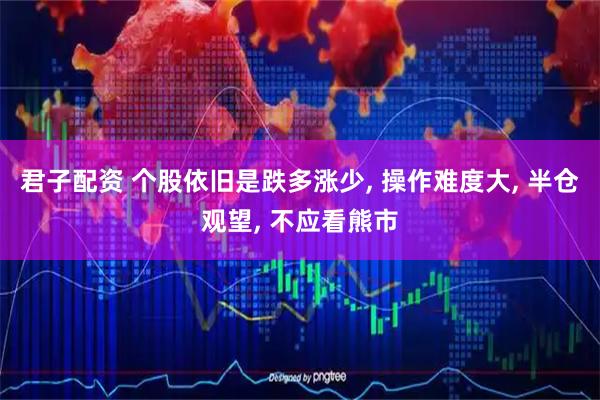 君子配资 个股依旧是跌多涨少, 操作难度大, 半仓观望, 不应看熊市